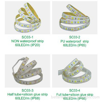 14.4W/M 60LED/M 5050 led strip with IP65